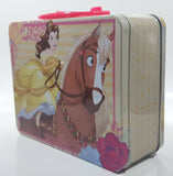 Disney Beauty and The Beast Bell Riding Phillipe The Horse Tin Metal Lunch Box