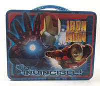 2010 Tin Box Co. Marvel Iron Man 2 I'm Invincible! Embossed Tin Metal Lunch Box