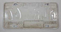 1985 Beautiful British Columbia Blue with White Letters Vehicle License Plate FLR 767