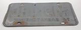 Vintage 1976 Saskatchewan Blue Lettering White TAXI Vehicle License Plate Metal Tag PT 45 480