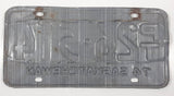 Vintage 1974 Saskatchewan Green Lettering White TAXI Vehicle License Plate Metal Tag PT 26 514