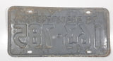 Vintage 1972 Saskatchewan Blue Lettering White Vehicle License Plate Metal Tag 163 785