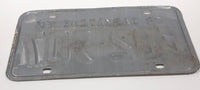 Vintage 1972 Saskatchewan Blue Lettering White Farm Vehicle License Plate Metal Tag F 82 907