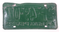 Vintage 1972 Alberta White Lettering Dark Blue Metal Public Service Vehicle License Plate Tag PSV 2P 49 07