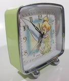 Disney Tinkerbell Battery Operated Metal Alarm Clock 5" Tall