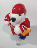 Very Hard To Find Coca Cola Polar Bear Ice Hockey Player 8" Tall Toy Stuffed Animal Plush Mascot Character