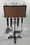 Vintage White Horse Fine Old Scotch Whisky Mirror Nostalgia Bar Tools Drink Mixing 14 1/2" Tall 5 Piece Set Man Cave Collectible