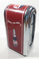 Vintage Drink Pepsi Cola Ice Cold "Hits The Spot" Heavy Metal 7 1/2" Tall Napkin Dispenser