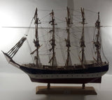 Vintage Estrellas Del Mar No. 212 German Clipper Deutschdlan Wood Tall Ship Model Large 33" Long