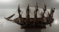 Vintage Estrellas Del Mar No. 212 German Clipper Deutschdlan Wood Tall Ship Model Large 33" Long