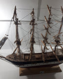 Vintage Estrellas Del Mar No. 212 German Clipper Deutschdlan Wood Tall Ship Model Large 33" Long