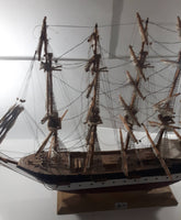 Vintage Estrellas Del Mar No. 212 German Clipper Deutschdlan Wood Tall Ship Model Large 33" Long