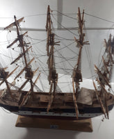 Vintage Estrellas Del Mar No. 212 German Clipper Deutschdlan Wood Tall Ship Model Large 33" Long