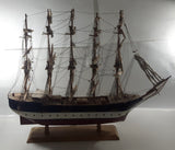 Vintage Estrellas Del Mar No. 212 German Clipper Deutschdlan Wood Tall Ship Model Large 33" Long