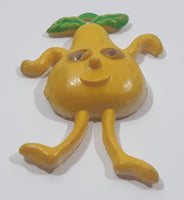 Yellow Pear with Arms and Legs Fruit Shaped Fridge Magnet