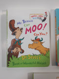 1990s Bright and Early Board Books Dr. Seuss Hard Board Books Set of 5