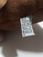 1990 Unipak Brown and White Bull Dog 16" Long Toy Stuffed Plush Animal