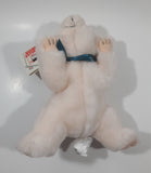 The Stuffed Animal House White Teddy Bear 7 1/2" Long Toy Stuffed Animal Plush New with Tags