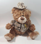 Creature Comfort Plush Toys Brown Teddy Bear Canadian Army Solider Support Our Troops 8" Tall Toy Stuffed Plush Animal with Lapel Pin on Chest and Hat