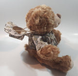 Creature Comfort Plush Toys Brown Teddy Bear Canadian Army Solider Support Our Troops 8" Tall Toy Stuffed Plush Animal with Lapel Pin on Chest and Hat