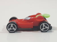 Kinder Surprise MPG #11 Orange and Green Plastic Snap Together Toy Race Car Vehicle