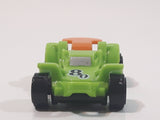 Kinder Surprise MPG #80 Green and Orange Plastic Snap Together Toy Race Car Vehicle