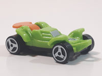 Kinder Surprise MPG #80 Green and Orange Plastic Snap Together Toy Race Car Vehicle