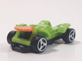 Kinder Surprise MPG #80 Green and Orange Plastic Snap Together Toy Race Car Vehicle