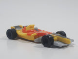 2011 Kinder Surprise Sprinty MPG DC239 #28 Yellow and Orange Plastic Snap Together Toy Race Car Vehicle