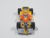 2011 Kinder Surprise Sprinty MPG DC239 #28 Yellow and Orange Plastic Snap Together Toy Race Car Vehicle