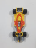 2011 Kinder Surprise Sprinty MPG DC239 #28 Yellow and Orange Plastic Snap Together Toy Race Car Vehicle