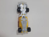2011 Kinder Surprise Sprinty MPG DC239 #28 Yellow and Orange Plastic Snap Together Toy Race Car Vehicle