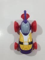 Big Idea Inc. VeggieTales Larry Boy Mobile Purple Yellow Red 3 3/4" Long Plastic Toy Car Vehicle