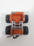 2011 McDonald's Tonka Garage Monster Truck Orange Plastic Die Cast Toy Car Vehicle with Winch