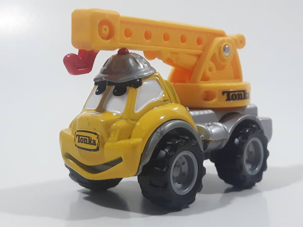 2001 Maisto Hasbro Tonka Lil Chuck & Friends Crane Truck Grey Yellow Die Cast Toy Car Vehicle