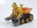 2001 Maisto Hasbro Tonka Lil Chuck & Friends Excavator Scoop Hands Dump Truck Yellow Die Cast Toy Car Vehicle