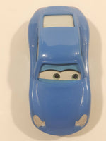 2006 McDonald's Disney Pixar Cars Sally Porsche Light Blue Pullback Plastic Die Cast Toy Car Vehicle