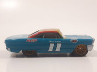 Disney Pixar Cars #11 Mario Andretti Teal Blue Green 427 C.I. Die Cast Toy Race Car Vehicle