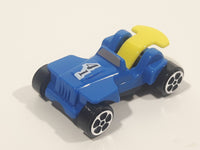 Kinder Surprise MPG #41 Blue and Yellow Plastic Snap Together Toy Race Car Vehicle