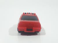 Unknown Brand Fire Rescue Coupe Red Plastic Die Cast Toy Car Vehicle
