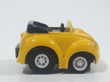1987 Buddy L Volkswagen Beetle Convertible Yellow Pullback Miniature Die Cast Toy Car Vehicle