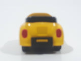 1987 Buddy L Volkswagen Beetle Convertible Yellow Pullback Miniature Die Cast Toy Car Vehicle