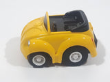 1987 Buddy L Volkswagen Beetle Convertible Yellow Pullback Miniature Die Cast Toy Car Vehicle