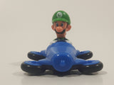 2014 McDonald's Nintendo Switch Mario Kart 8 Deluxe Luigi Blue Plastic Toy Car Vehicle