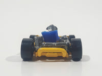 2002 Hot Wheels Go Kart Yellow Die Cast Toy Car Vehicle