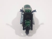 2006 Hot Wheels Open Stock Scorchin' Scooter Motorcycle Metalflake Dark Green Die Cast Toy Motorbike Vehicle