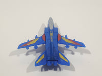 J88 Airline Fighter Jet Air Plane Blue Die Cast Toy Vehicle