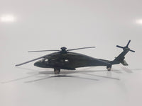 Unknown Brand Apache Helicopter Army Green Die Cast Toy