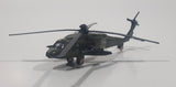 Unknown Brand Apache Helicopter Army Green Die Cast Toy