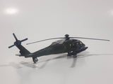 Unknown Brand Apache Helicopter Army Green Die Cast Toy